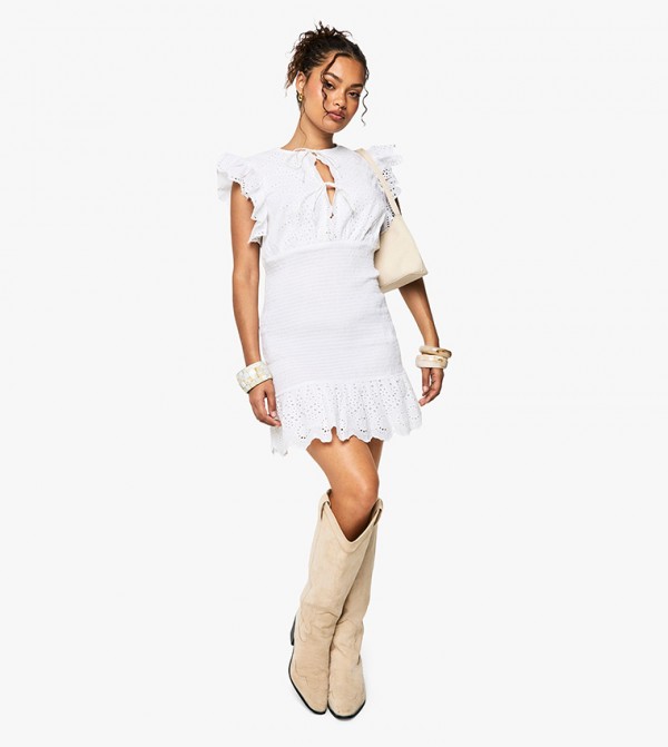 boohoo  Dresses - White Casual Dresses