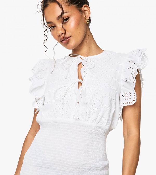 boohoo  Dresses - White Casual Dresses