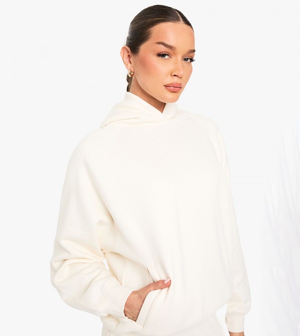 boohoo  Hoodies & Sweatshirts - White Hoodies