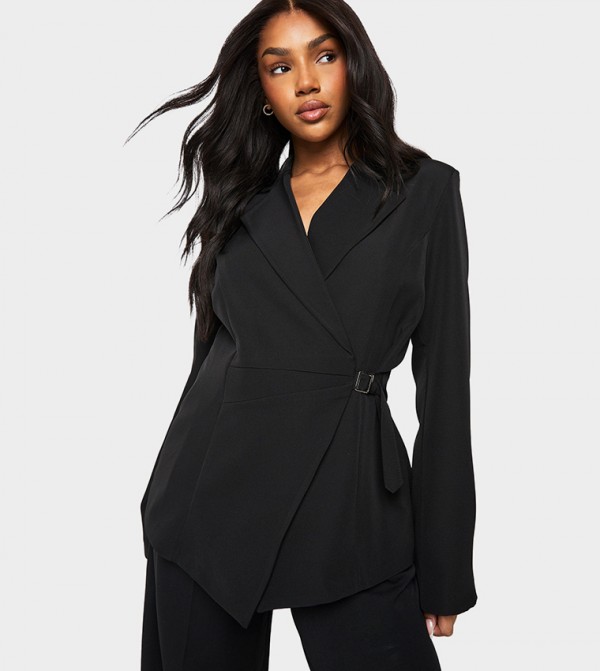 boohoo  Jackets & Coats - Black Blazers