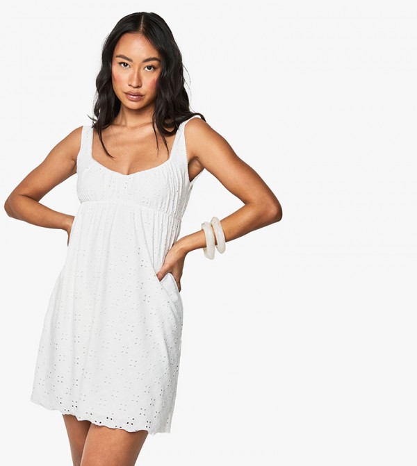 بوهو فساتين - أبيض فساتين كاجوال