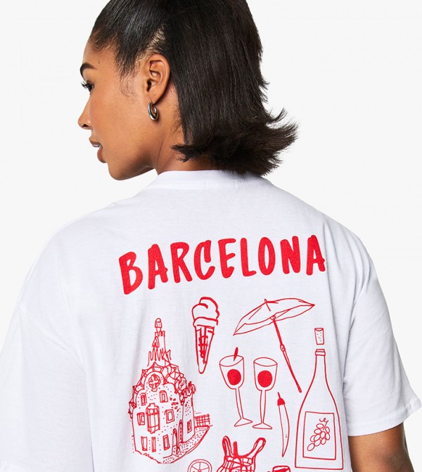 بوهو  - أبيض T-Shirts & Shirts