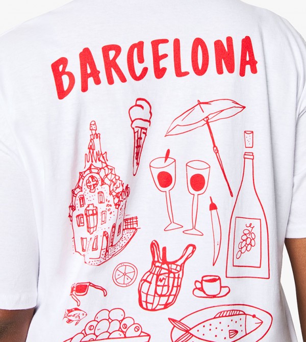 بوهو  - أبيض T-Shirts & Shirts