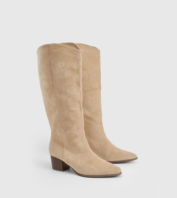 boohoo - Outlet boohoo - Outlet - Taupe Knee length Boots