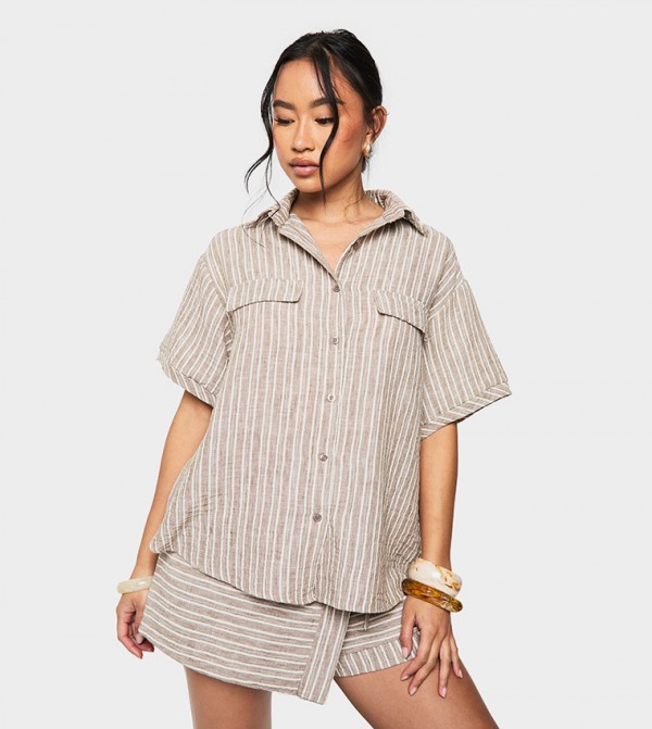 boohoo boohoo - Beige Shirts
