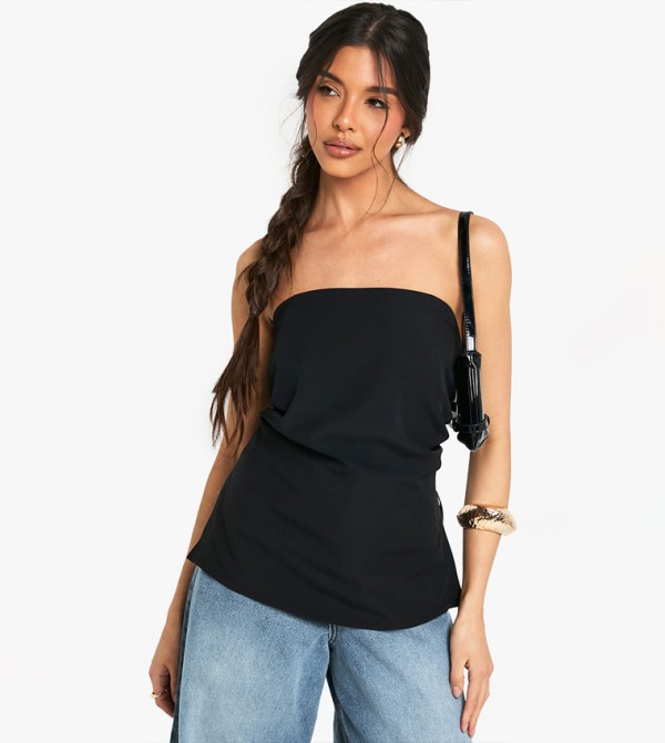boohoo Women - Black Sleeveless Tops