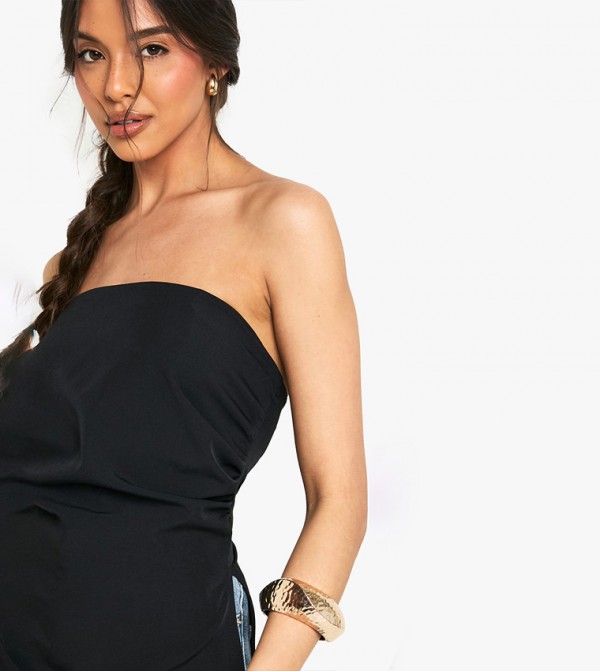 boohoo Women - Black Sleeveless Tops
