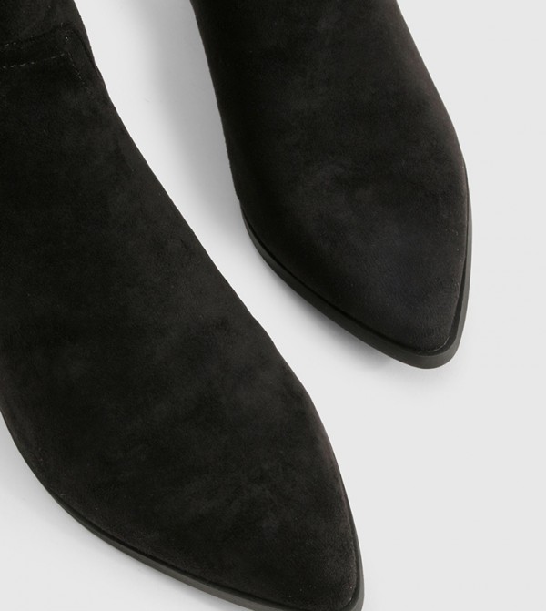 boohoo  Boots - Black Mid Calf Boots