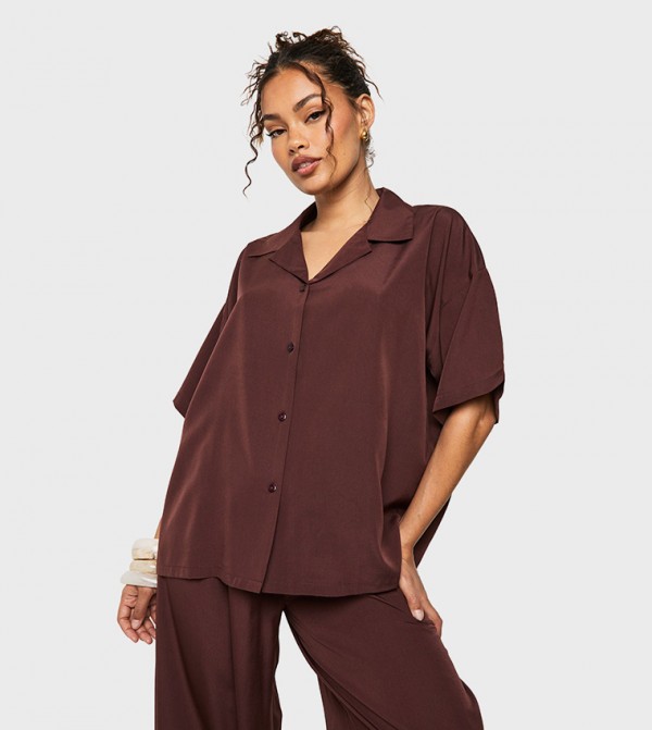 boohoo  Co-Ord Set - Brown Co-Ord Set