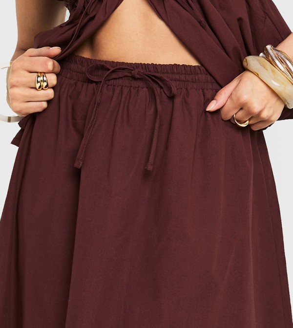 boohoo  Skirts - Brown Maxi Skirts