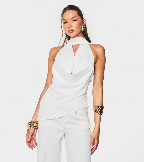boohoo boohoo - White Sleeveless Tops