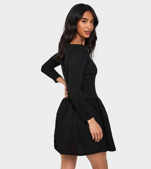 بوهو  ملابس - أسود Mini Dresses