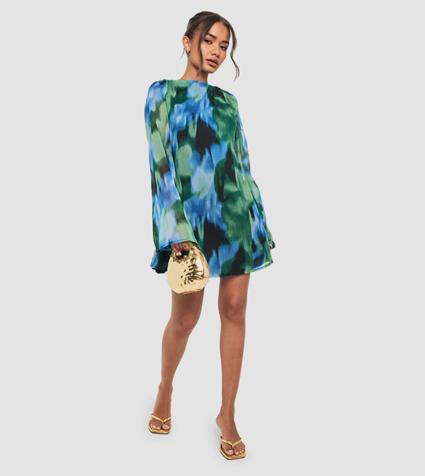 بوهو romantic-styling - أزرق فساتين كاجوال