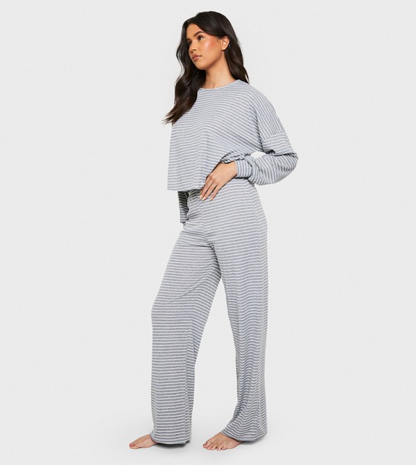 boohoo  Sleepwears & Loungewears - Grey Pyjama Set