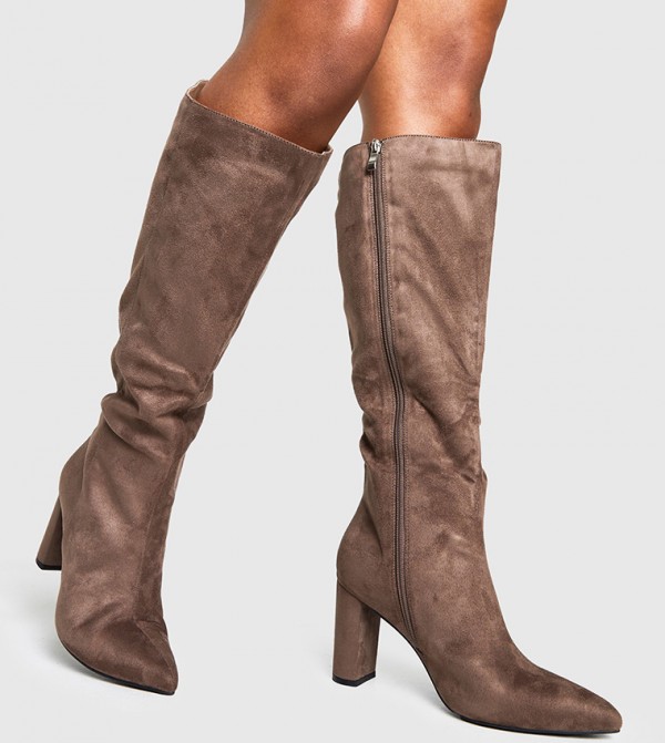 boohoo  Boots - Brown Knee length Boots