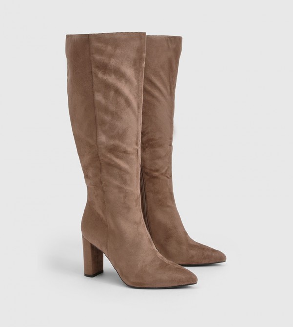 boohoo  Boots - Brown Knee length Boots