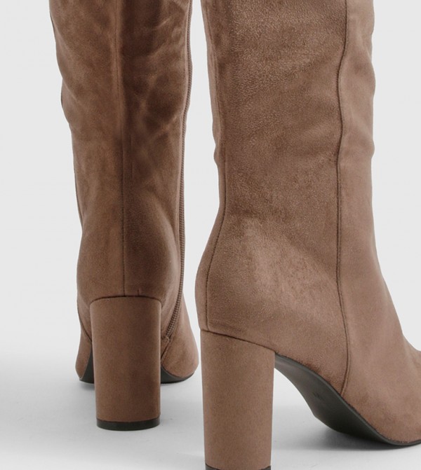 boohoo  Boots - Brown Knee length Boots
