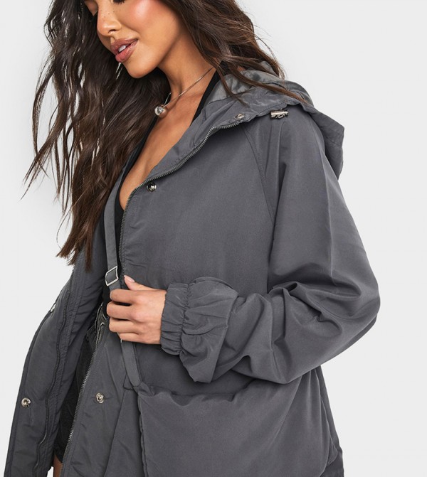 boohoo boohoo - Grey Casual Jackets