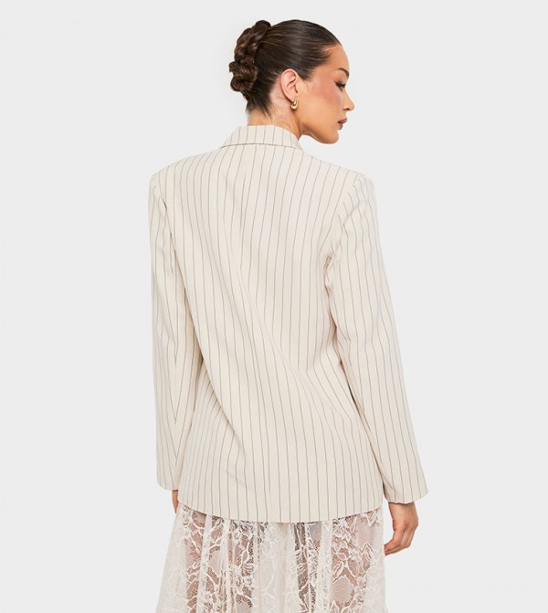boohoo  Jackets & Coats - Beige Blazers