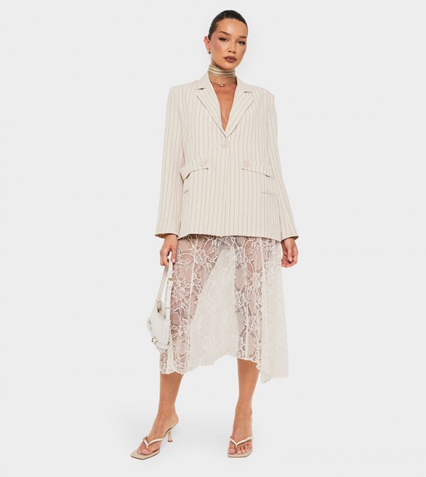 boohoo  Jackets & Coats - Beige Blazers