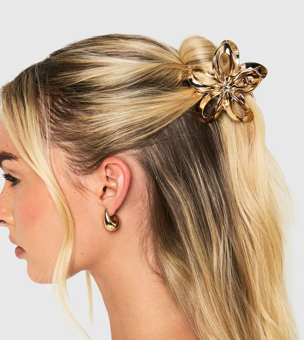 بوهو  اكسسوارات الشعر - ذهبي شباصات شعر