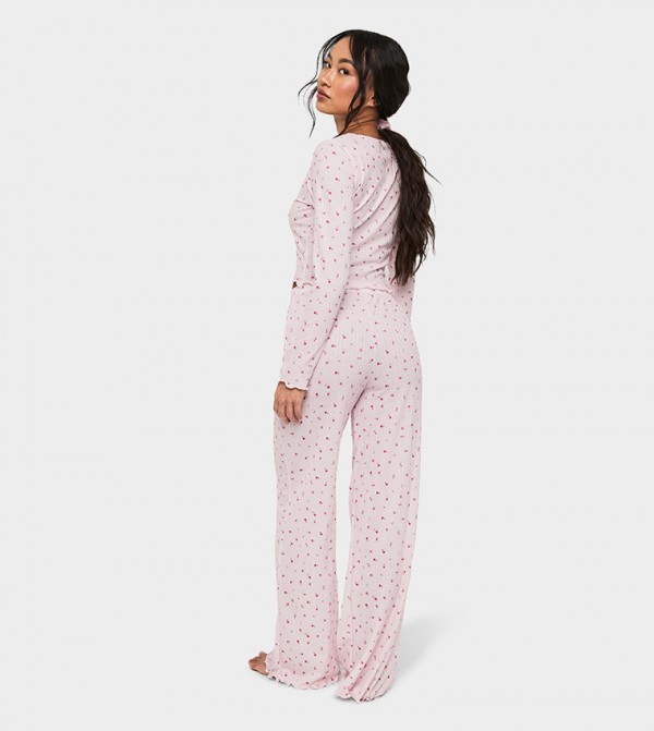 بوهو  ملابس نوم - أبيض Pyjama Set