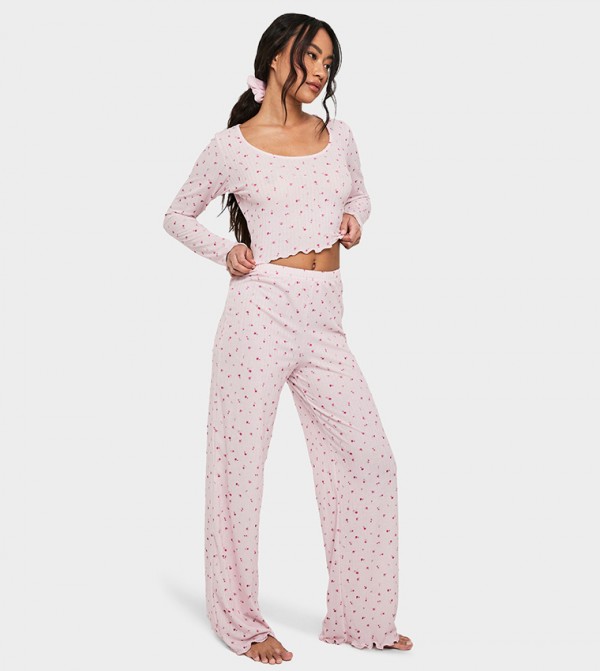 بوهو  ملابس نوم - أبيض Pyjama Set
