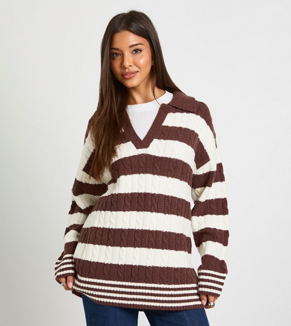 بوهو  ملابس - متعدد V-neck Sweaters