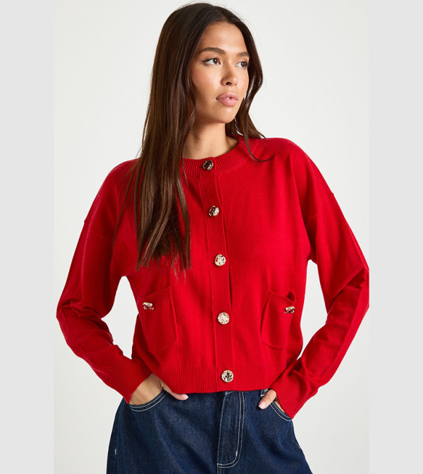 boohoo  gifting - Red Cardigans