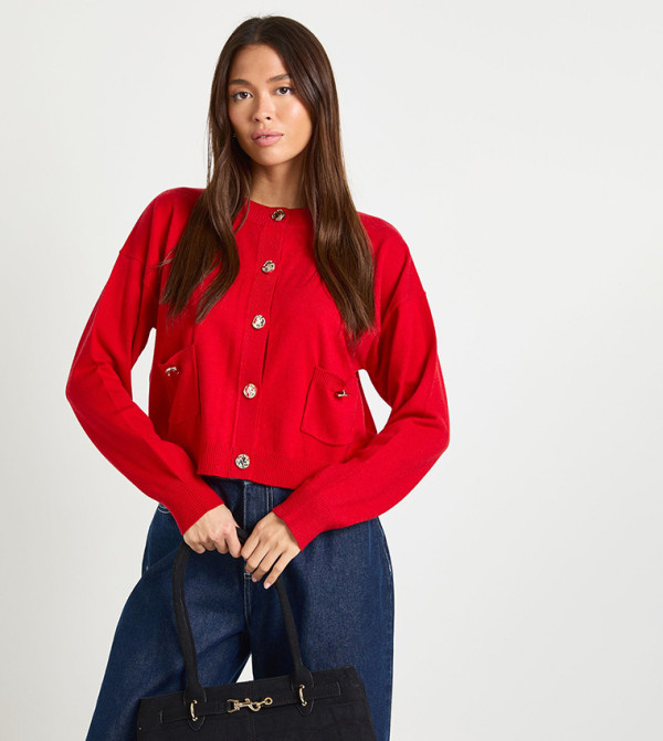 boohoo  gifting - Red Cardigans