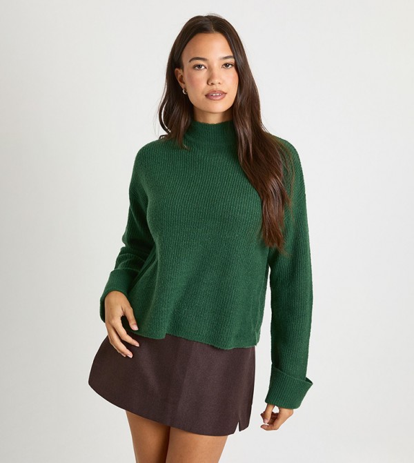 boohoo  Clothing - Green Sweaters