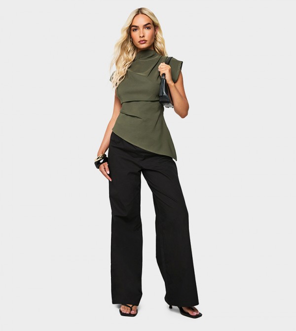 boohoo boohoo - Khaki Casual Tops