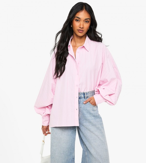 boohoo  Shirts - Pink Shirts