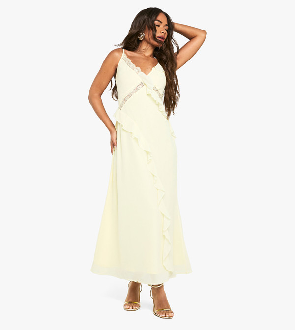 بوهو romantic-styling - أصفر فساتين حفلة