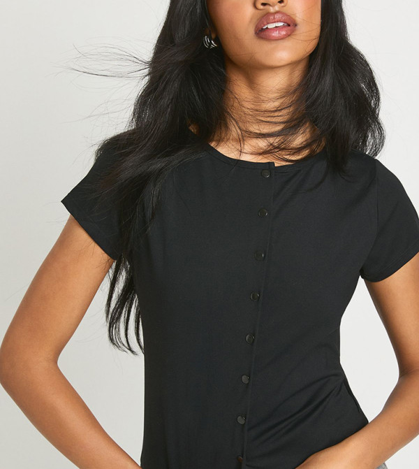 boohoo boohoo - Black Casual Tops
