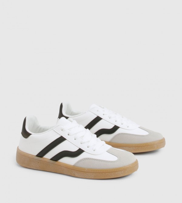 boohoo  Sneakers - White Low Top