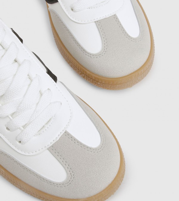 boohoo  Sneakers - White Low Top