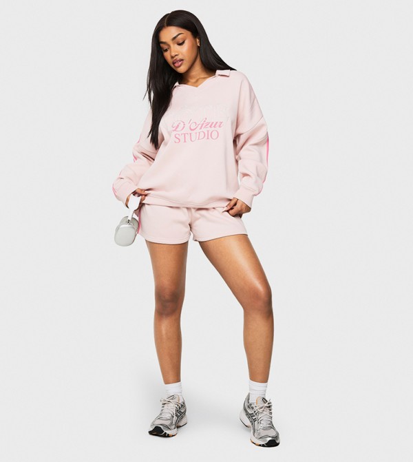 boohoo  Co-Ord Set - Light Pink Co-Ord Set