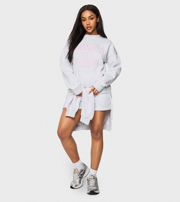 boohoo  Co-Ord Set - LIGHT GREY Co-Ord Set