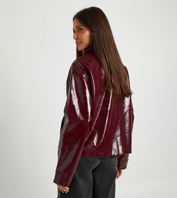 بوهو جاكيتات ومعاطف - بورغندي جاكيتات كاجوال