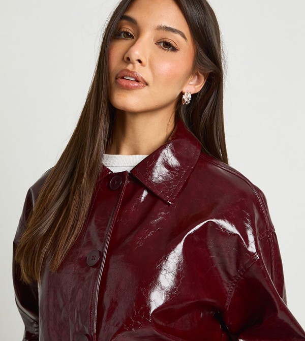 بوهو جاكيتات ومعاطف - بورغندي جاكيتات كاجوال