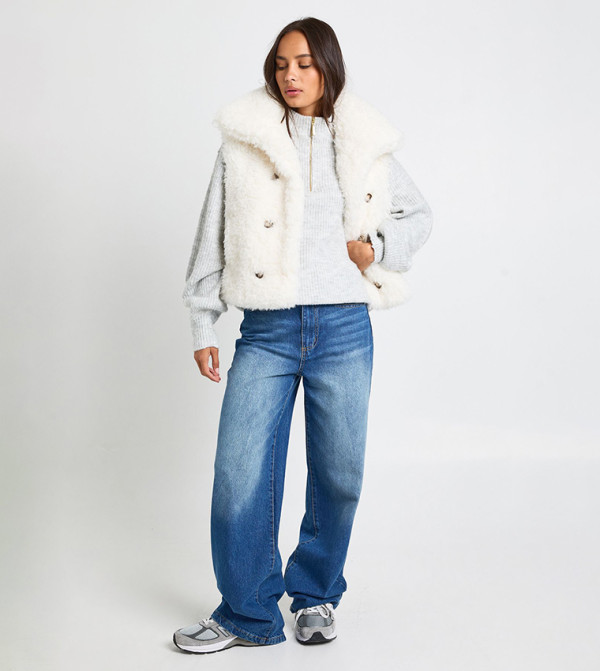 بوهو جاكيتات ومعاطف - أبيض جاكيتات كاجوال