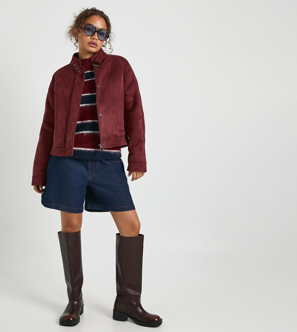 boohoo Jackets & Coats - Red Casual Jackets