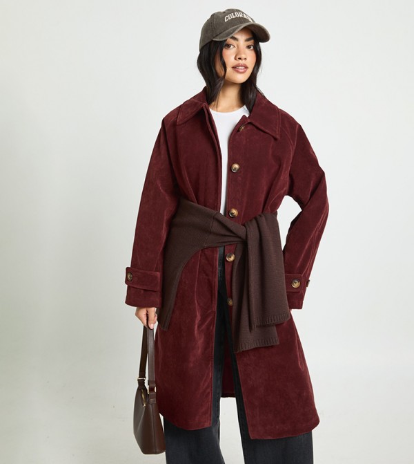 بوهو جاكيتات ومعاطف - خمري جاكيتات كاجوال