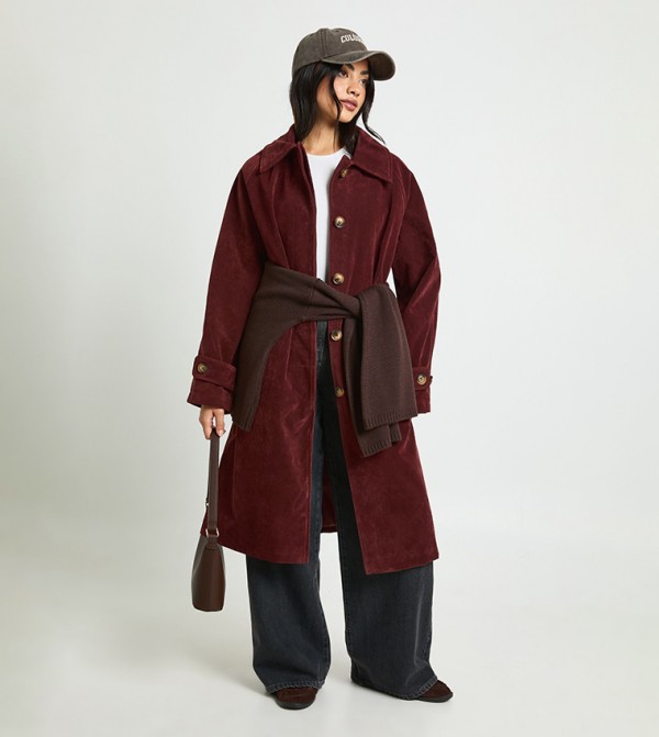 بوهو جاكيتات ومعاطف - خمري جاكيتات كاجوال