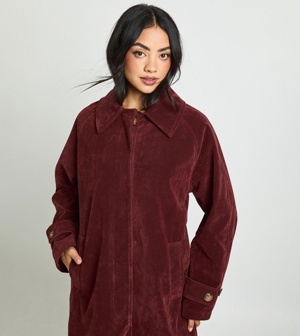 بوهو جاكيتات ومعاطف - خمري جاكيتات كاجوال