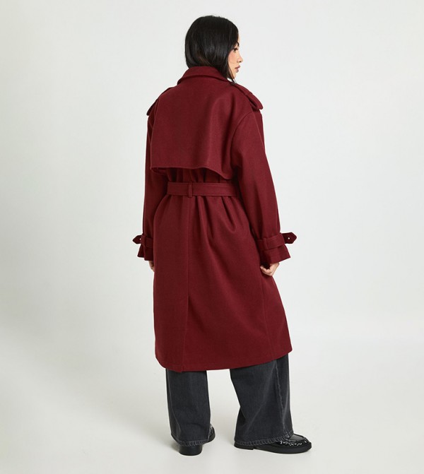 boohoo boohoo - Maroon Overcoats