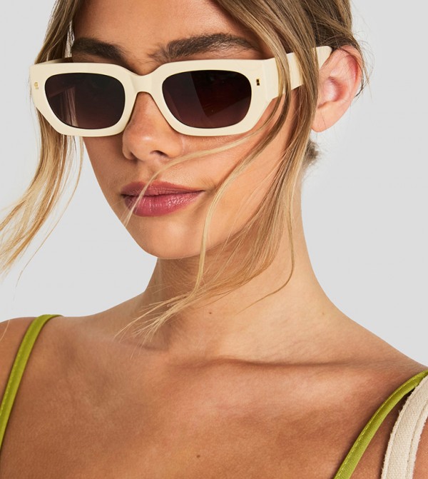 boohoo  Sunglasses - Cream undefined