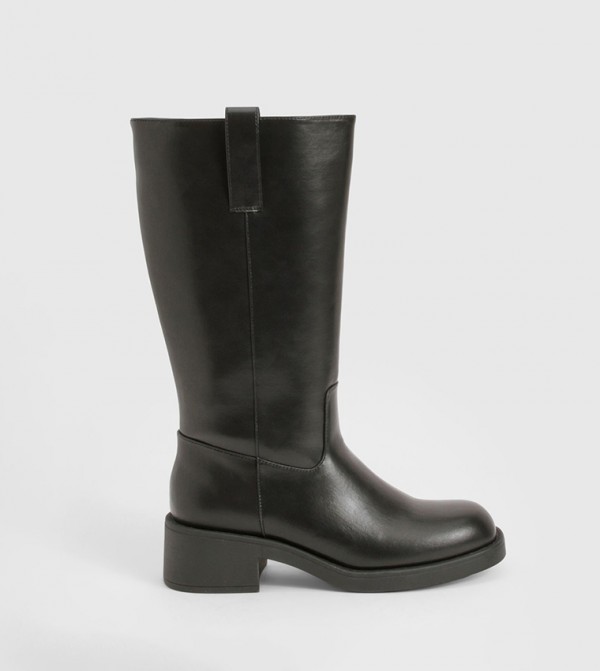 boohoo Shoes - Black Mid Calf Boots