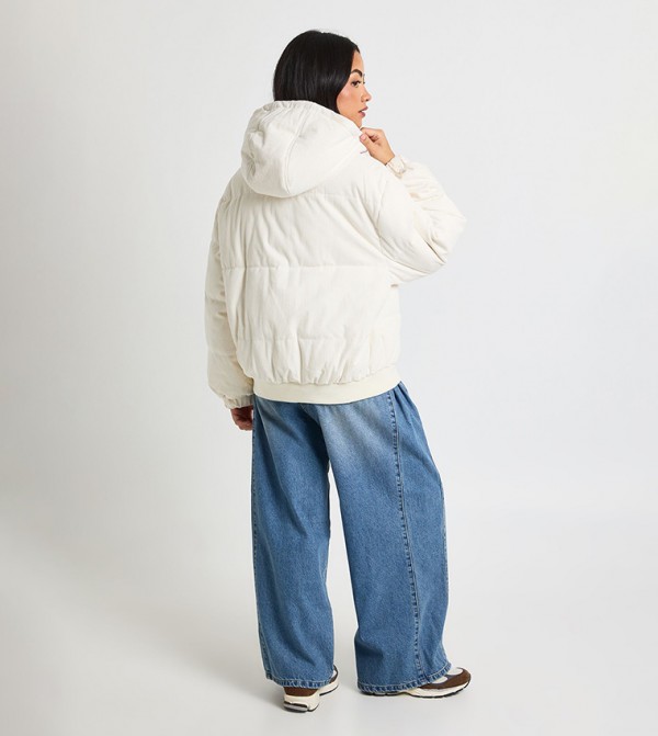 boohoo  Jackets & Coats - White Puffer & Quilted Jackets